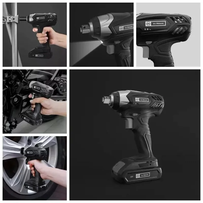 Original Wiha Zu Hause 20V Cordless Electric Wrench Driver 200N.m 1500mAh Lithium DIY Power Wrench Household Car Repairing Black