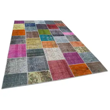 

205x297 Cm Multicolor Handmade Patchwork Rug-7x10 Ft