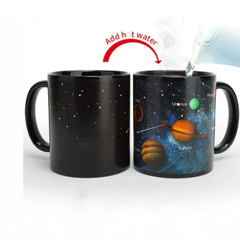 

New Ceramic Warm Discoloration Mug Thermal Transfer Coffee Temperature Cup Christmas Birthday Gift Manufacturer Promotion