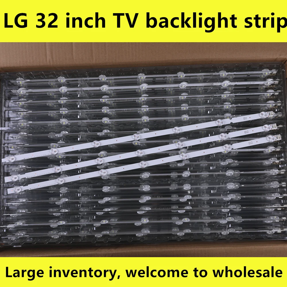 

New Original 1set=3 PCS*7LED 630mm LED Backlight Strip for 32LN541V 32LN540V B1/B2-Type 6916L-1437A 6916L-1438A LC320DUE SF R1
