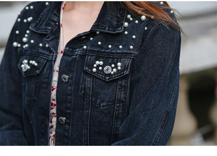 Birthday Pearl Jean Jacket Custom 