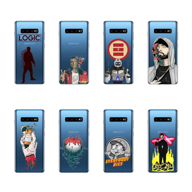 

RattPack Rapper Everybody Logic Suave transparent TPU Phone Case For Samsung Glaxy S6 S7 S8 S9 S10 NOTE 8 9 Plus Fundas Coque