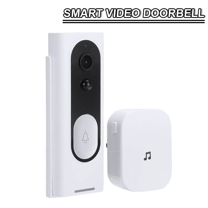 1000ft Smart Wireless WiFi Doorbell Video HD Talk PIR Door Bell Security Camera 