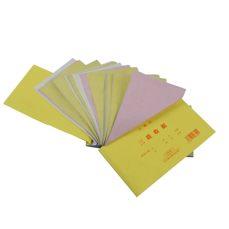 Receipt Triple Wholesale White And Red Yellow 48k Single Column Receipt Carbon-Free Unnecessary Carbon Horizontal Receipt 01030