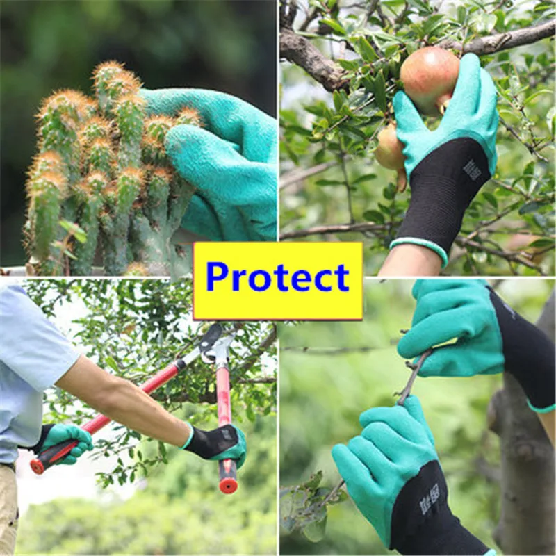 

Protective Waterproof Garden Gloves Mittens Mitts Detachable Latex Claw Paw for Vegetable Planting Dredging Stab Prevention