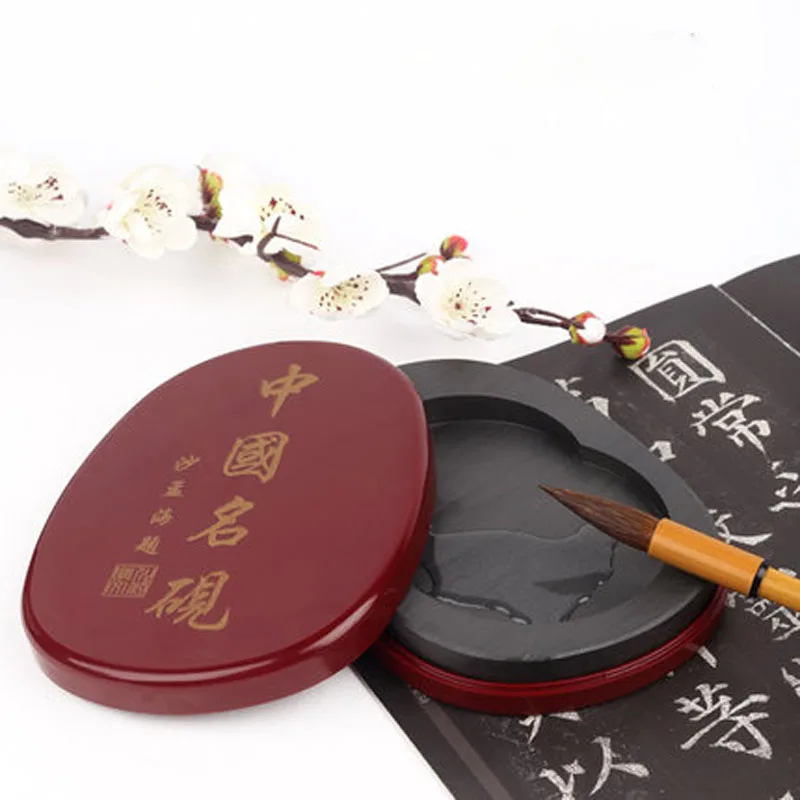 Traditional Chinese Natural Stone Carved Calligraphy Supplies Ink Stone Inkstone Ink Accessory For Practice Writing Calligraphy stone badger hair brush set traditional chinese painting landscape drawing special brush chinese calligraphy writing supplies