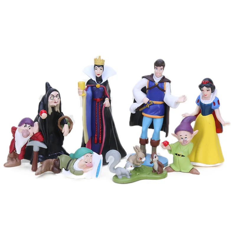 

8pcs/set 3-6cm Disney Princess Figures Snow white the Seven Dwarfs PVC Action Figure Playset Model Doll for Kids
