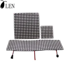 

WS2812B RGB LED 5050 Pixel Panel Flexible Individually Addressable Module WS2812 IC 8x8 16x16 8x32 Matrix Light Lamp DC5V