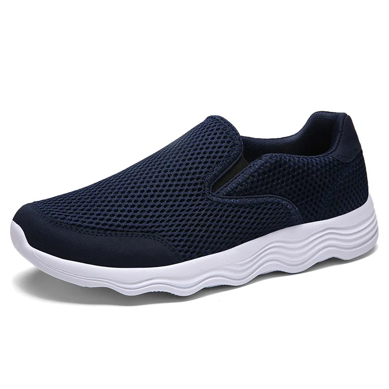 

Summer Punched Sheet Surface Middle Aged And Elderly People Athletic Shoes Men And Women Anti-slip Soft-Sole Walking Shoes Slip-