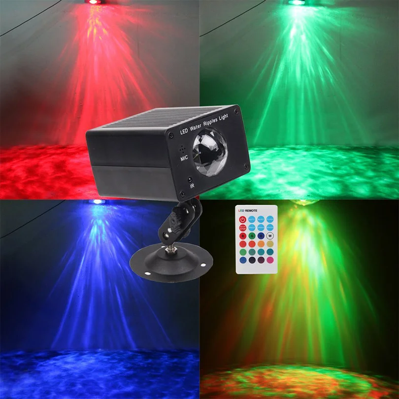 9 Вт 16 цветов RGB светодиодный волнистый эффект сценический светильник для