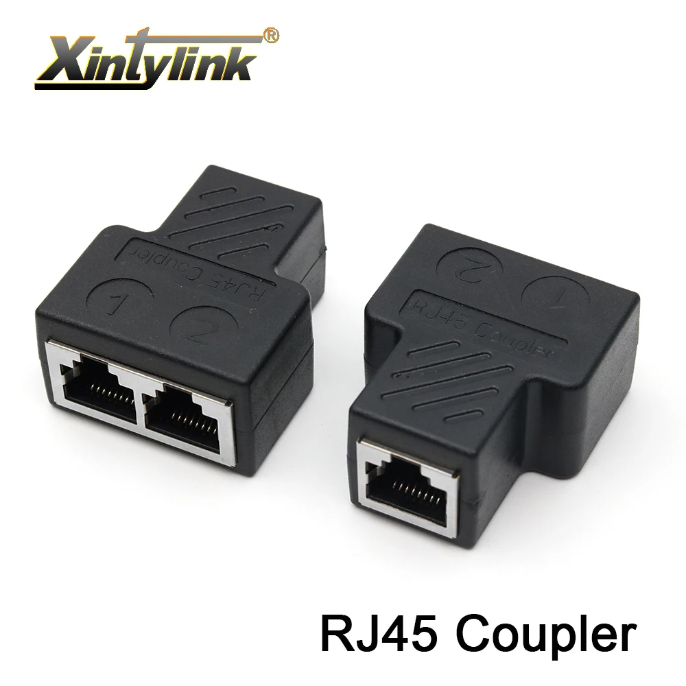 Xintylink rj45 Женский соединитель lan cat6 cat5e cat5 Экранированный 8p8c сплиттер stp ethernet