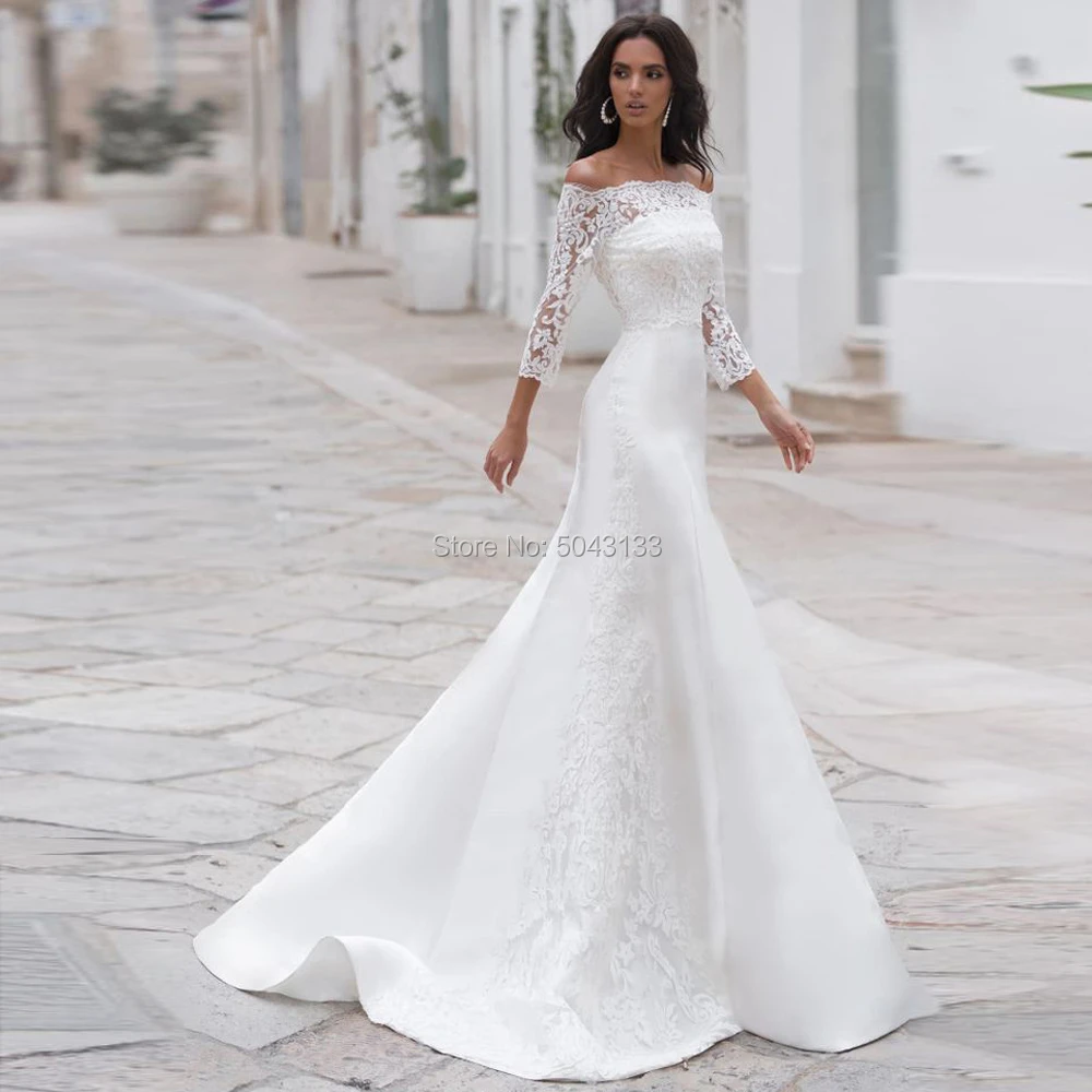 lace coat wedding dress