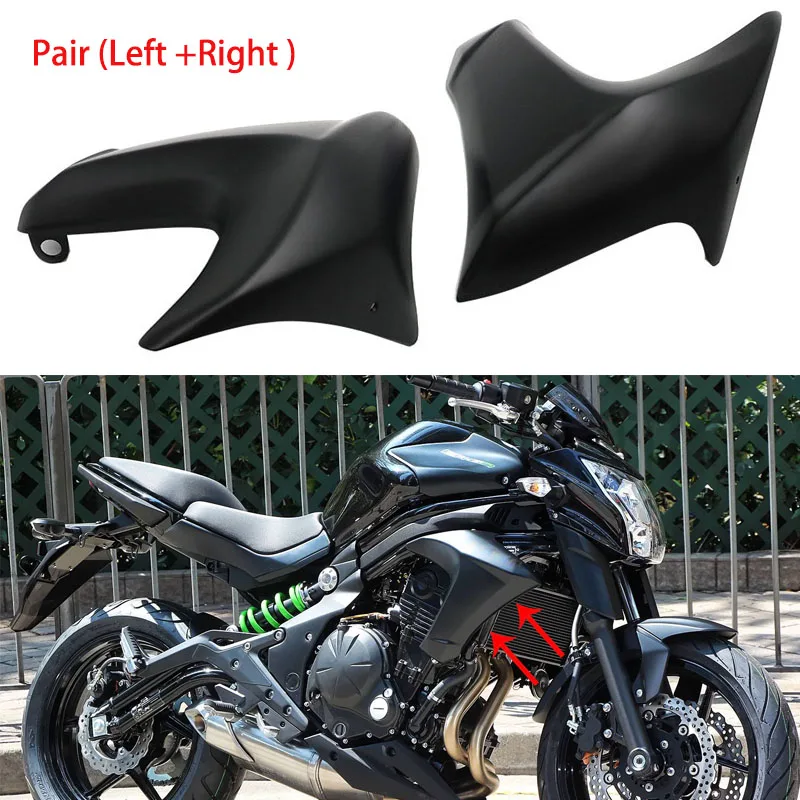Матовый черный комплект для Kawasaki ER-6N 2012- правая и левая ABS панель боковой радиатор обтекатель компрессионный формованный ER 6N ER6N
