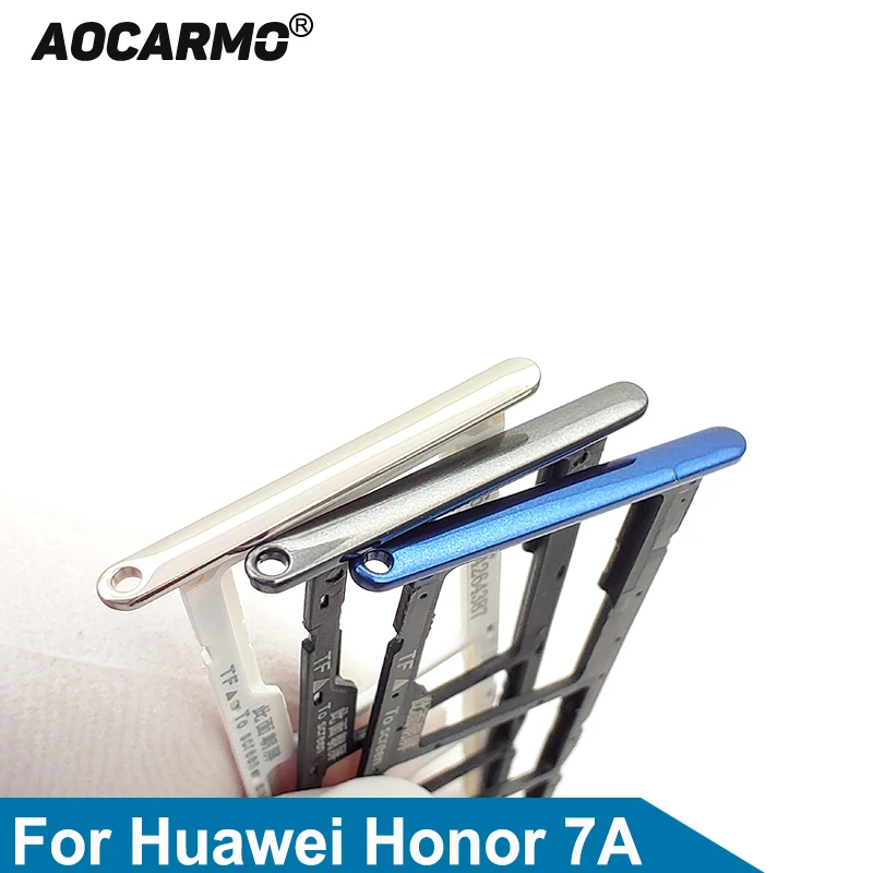 Держатель Aocarmo SD MicroSD Nano Sim карты слот для Huawei Honor 7A Запасная часть|Адаптеры SIM карт|