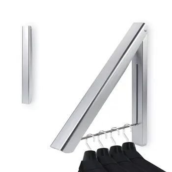 

27kg Wall Mounted Clothes Airer Washing Line Coat Shirt Dryer Folding/Pull out Wall Hanger Space Saving Clothes Cupboard Storage