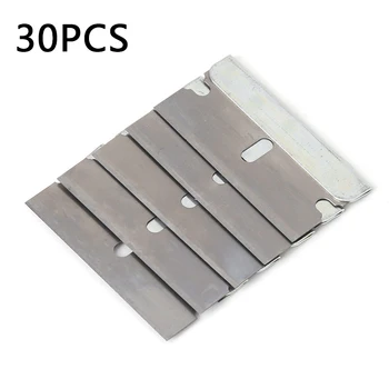 

2020 Wholesale 5/30PStainless Steel Blades Ceramic Window Scraper Remove Stickers40MM Universal