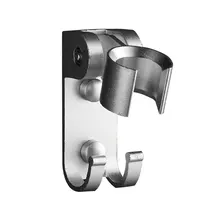 Space Aluminum Shower Base Shower Shower Bracket Hook Aluminum Seat Aluminum Bottom Shower Base Strong Adhesive