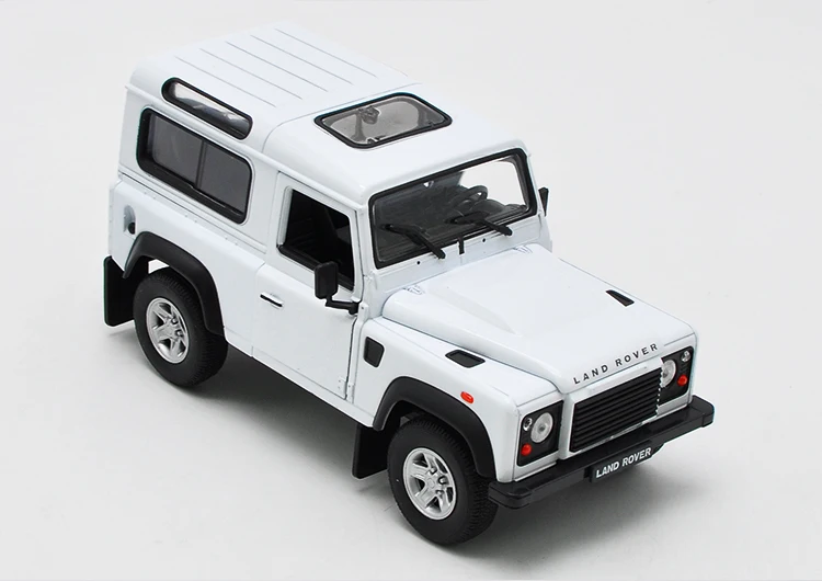 Welly 1/124 1:24 Ностальгический Land Rover Defender внедорожник автомобиль литье под давлением модель игрушки на день рождения для детей мальчиков и девочек - Цвет: Defender White