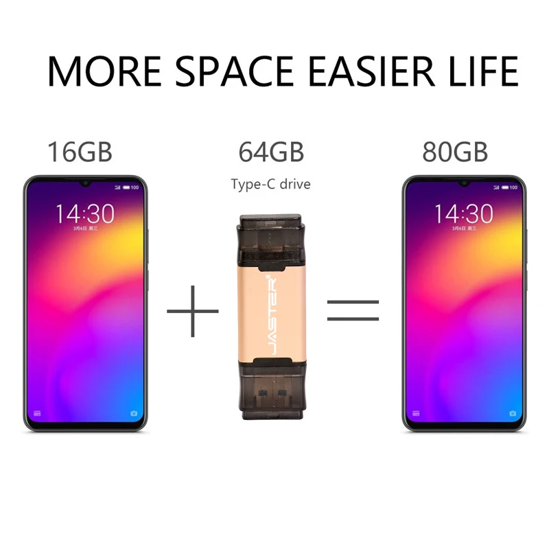 JASTER USB 3,0 type C флеш-карта памяти 16 ГБ 32 ГБ Флешка 4G 8 Гб 64 Гб 128 ГБ USB флеш-накопитель для компьютера/интерфейс type C