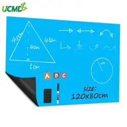 Гибкая мягкая черная доска сухой Эра синий доска съемные доска украшения дома доска для записей 120x80 см x 0,6 мм