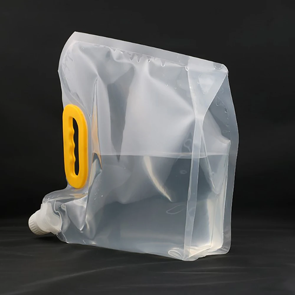 Plastic Drinking Bag 1PC 1/1.5/2.5/10/5L Clear Drinking Bags Drinks Flasks Liquor Bag Plastic Liquor Spout Bags For Beer Heavy Duty Drinks Reusable