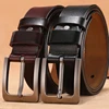 150 160 170cm Genuine Leather Men's Leisure Belt Pin Buckle Good Quality Large Size Male Belts Luxury Designer Belt Mens Gifts ► Photo 1/6