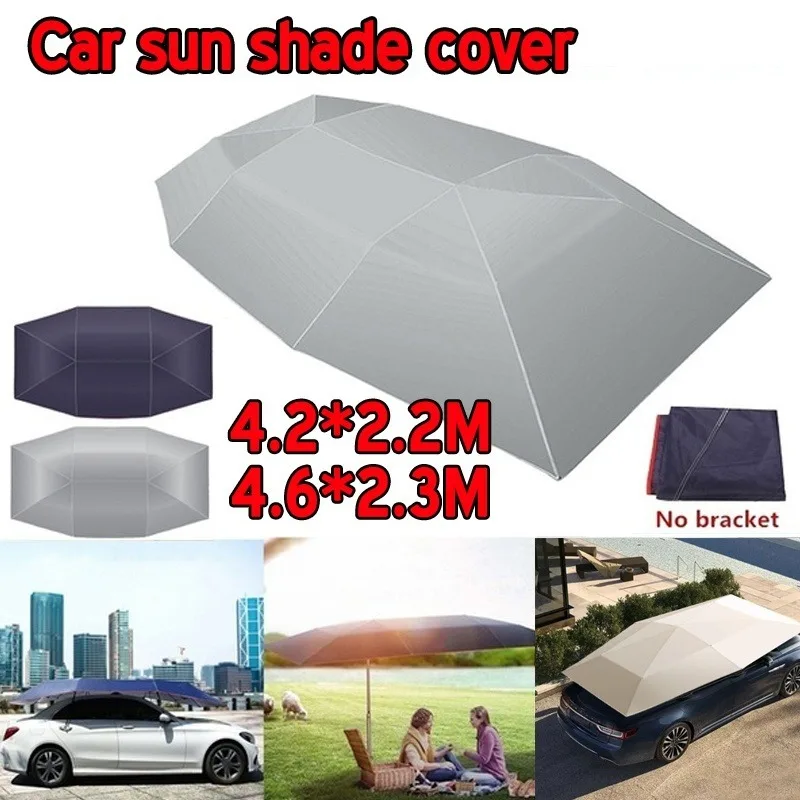 

Car Umbrella Sun Shade Cover Universal Blue/Gray Oxford Cloth Auto Tent Anti-UV Protection Car Accessories Waterproof