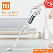 Xiaomi Deerma Dx700 2-в-1 вертикальный ручной пылесос с большой Ёмкость пылеуловительная камера Низкая Шум тройной фильтр пылесборник
