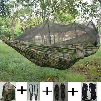 

Ultralight Outdoor Camping Hunting Mosquito Net Parachute Hammock 2 Person