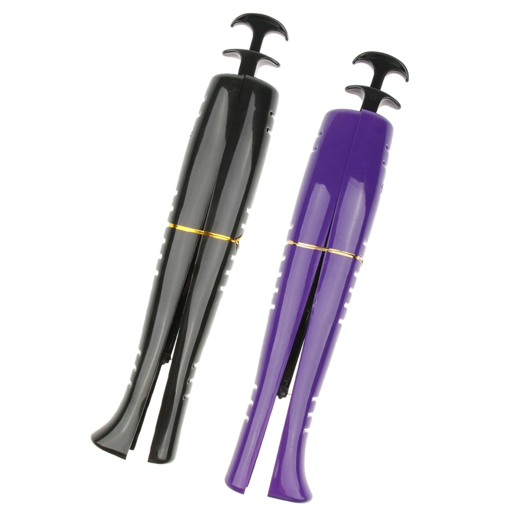 2pcs Lady Knee Length Boot Stretcher Automatic Shoe Tree Shaper With Handle