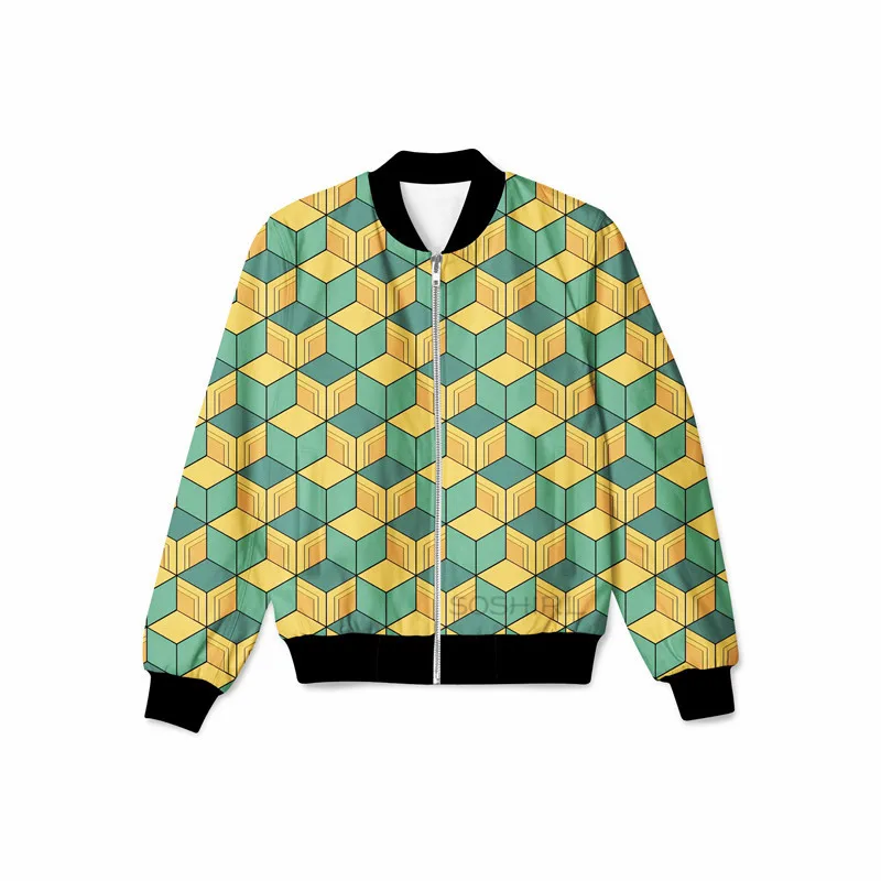 SOSHIRL Colorful Plaid Jacket Men Harajuku Anime Jackets Winter/Autumn Unisex Bomber Funny Hip Hop Streetwear Couple Tops | Мужская