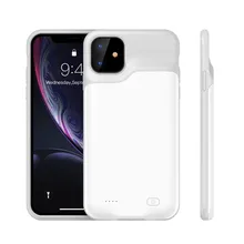 Чехол для телефона для iPhone 11, 6,1 дюйма, задний зажим, контейнер для аккумуляторных батарей, тонкий Силиконовый противоударный чехол для зарядного устройства для iPhone 11, чехол