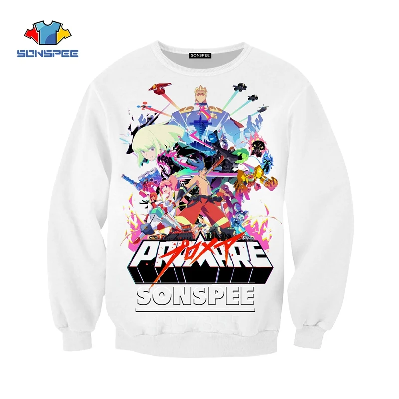 SONSPEE/аниме Promare Harajuku, детские толстовки с 3D принтом, детская одежда для мальчиков и девочек-подростков, топы, пуловер с длинными рукавами, SW134 - Цвет: 3