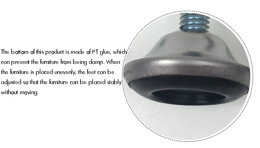 4PCS/Lot Heavy Duty Furniture Levelers Adjustable Furniture Legs Levelers, Leveling Feet for Tables Chair Cabinet Sofa, M6 Nut