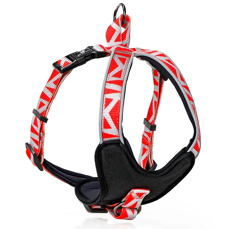 Pet-700-2 Светящийся ошейник для собак Petshy, поводок для маленьких, средних и больших собак, нагрудный жилет, регулируемый Светоотражающий Поводок для домашних животных, поводок, Тяговая веревка - Цвет: Pet-700-2