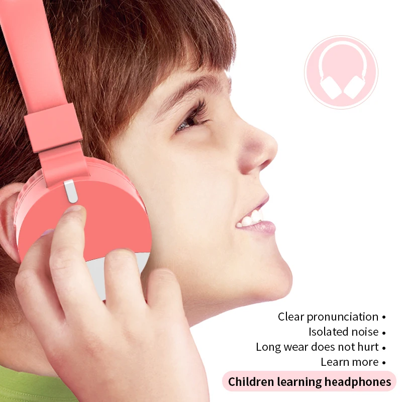 JINSERTA Wireless Bluetooth 5 0 Kids Headphone Safe Foldable Music Headset 3 5mm Wired Earphone with MIC for Boys Girls Gifts