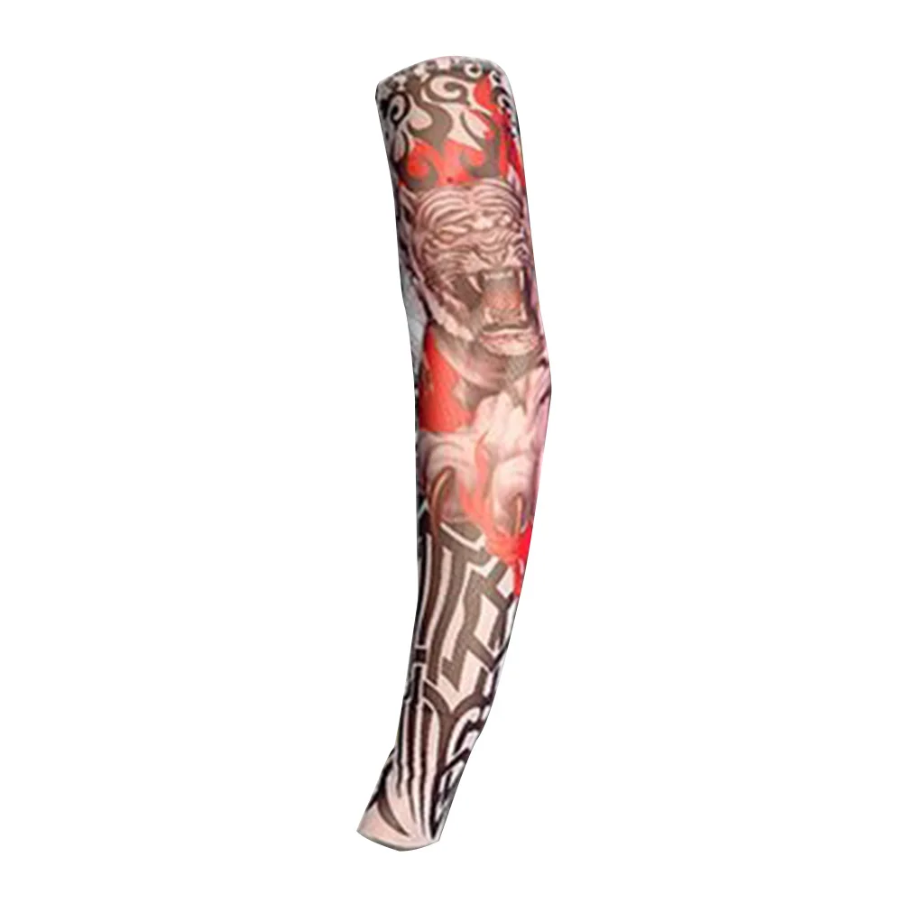 Tattoo Arm Leg Sleeves Sun Protection Cycling Halloween Party