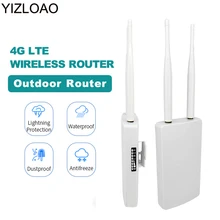 YIZLOAO 4G LTE Wifi Router 4G Sim Card Outdoor Cpe Wifi Hotspot Unlock Modem 3G 4G Wireless Router Broadband Antenn WAN/LAN Port