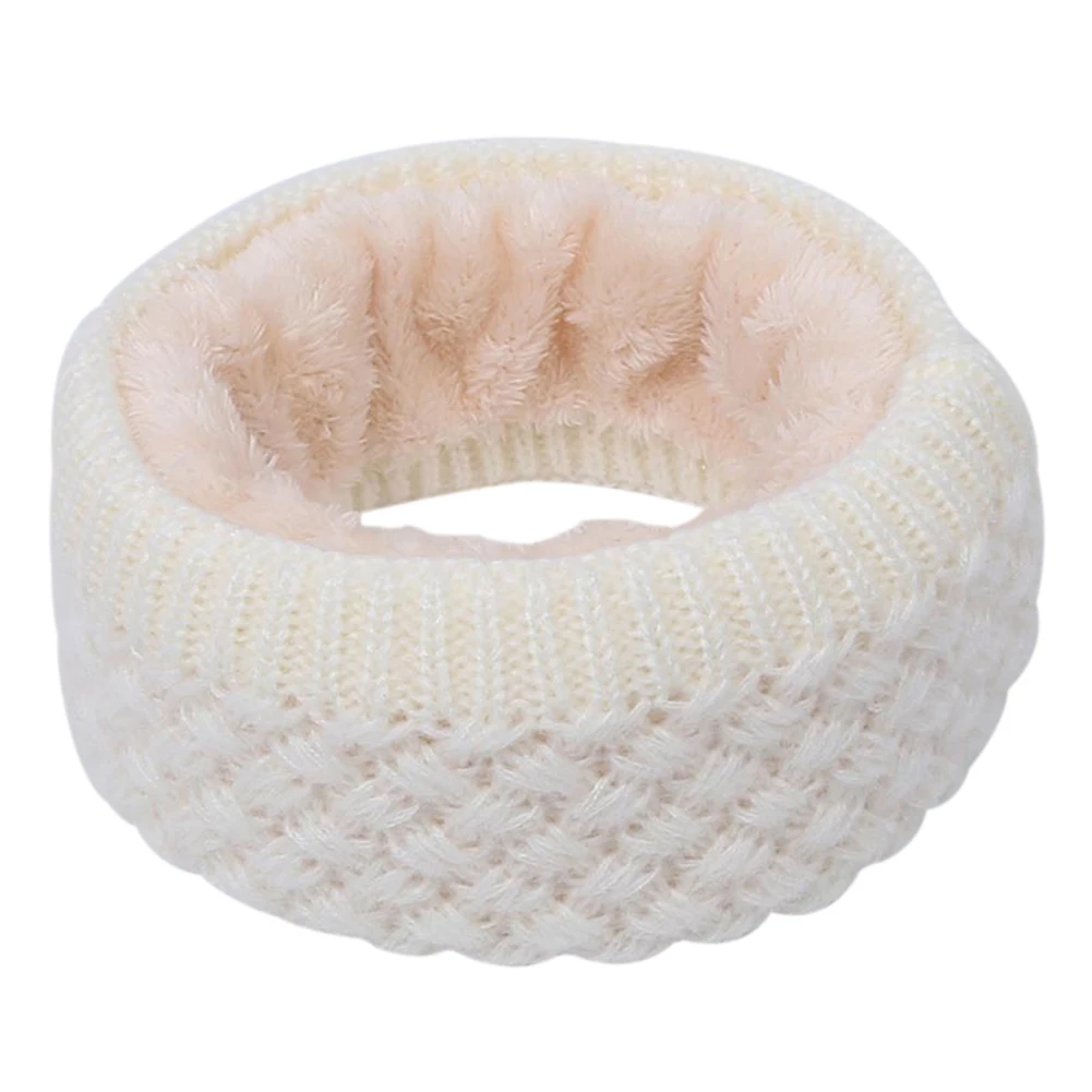 Зимний уплотненный теплый мягкий вязаный шарф с круглым кольцом, воротничок, шарфы для кемпинга, походов, шарф для шеи, маска для лица, головной убор