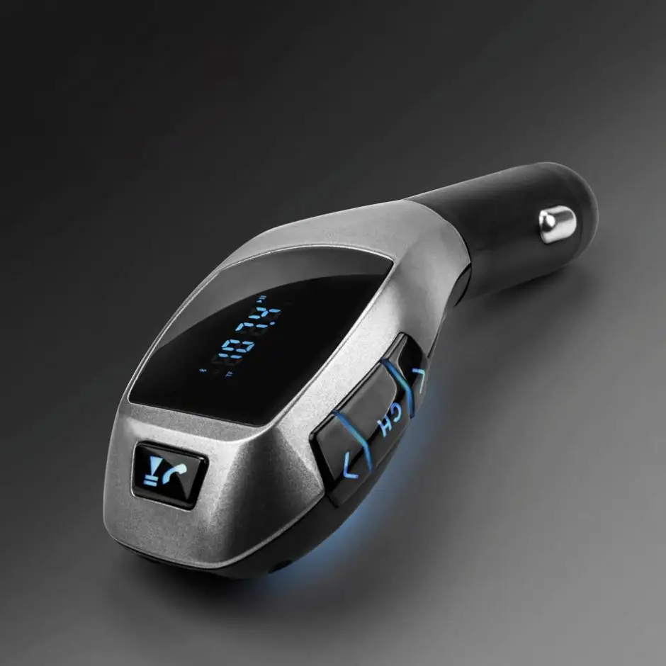 Autos беспроводной Bluetooth X5 музыкальный плеер FM ЖК-экран Радио адаптер USB зарядное устройство