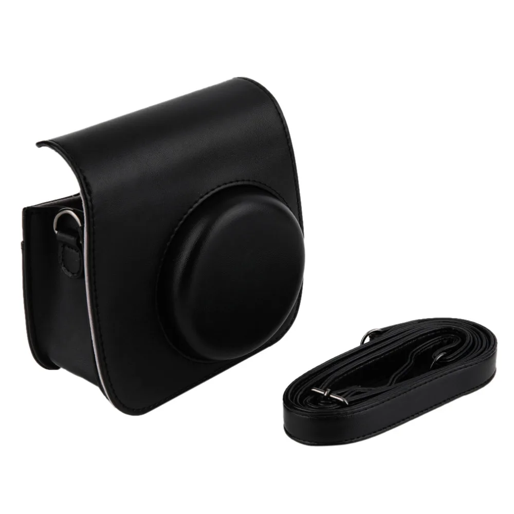 Для Fujifilm Instax Mini 8 camera Mini 8 Plus 9 PU кожаный чехол с плечевым ремнем/прозрачный Кристальный Твердый защитный чехол