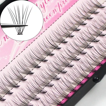 

60 Clusters 1 Box 10D Individual Lashes Natural Eyelash Extension for Professional Makeup Cluster False Eyelashes Bunche Eyelash