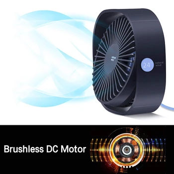 

3 Speed Mini USB Desktop Fan Personal Portable Cooling Fan with 360 Rotation Adjustable Angle for Office Household Traveling