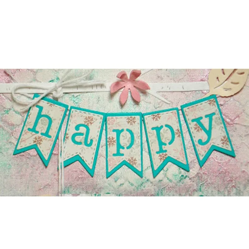 Ярлык с буквами 2 металлический Трафаретный вырубной штамп кроя поделочная форма