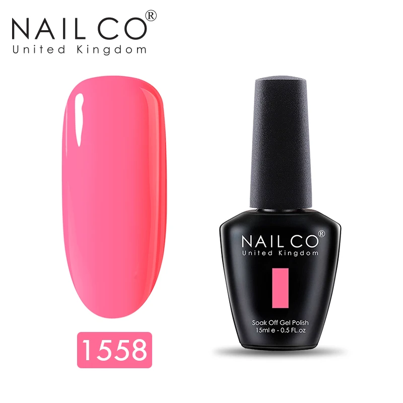 NAILCO УФ светодиодный Гель-лак для ногтей smalto Полупостоянный unghie живопись гель лак Manicura permanente замочить от ногтей Гель-лак художественный - Цвет: 1558