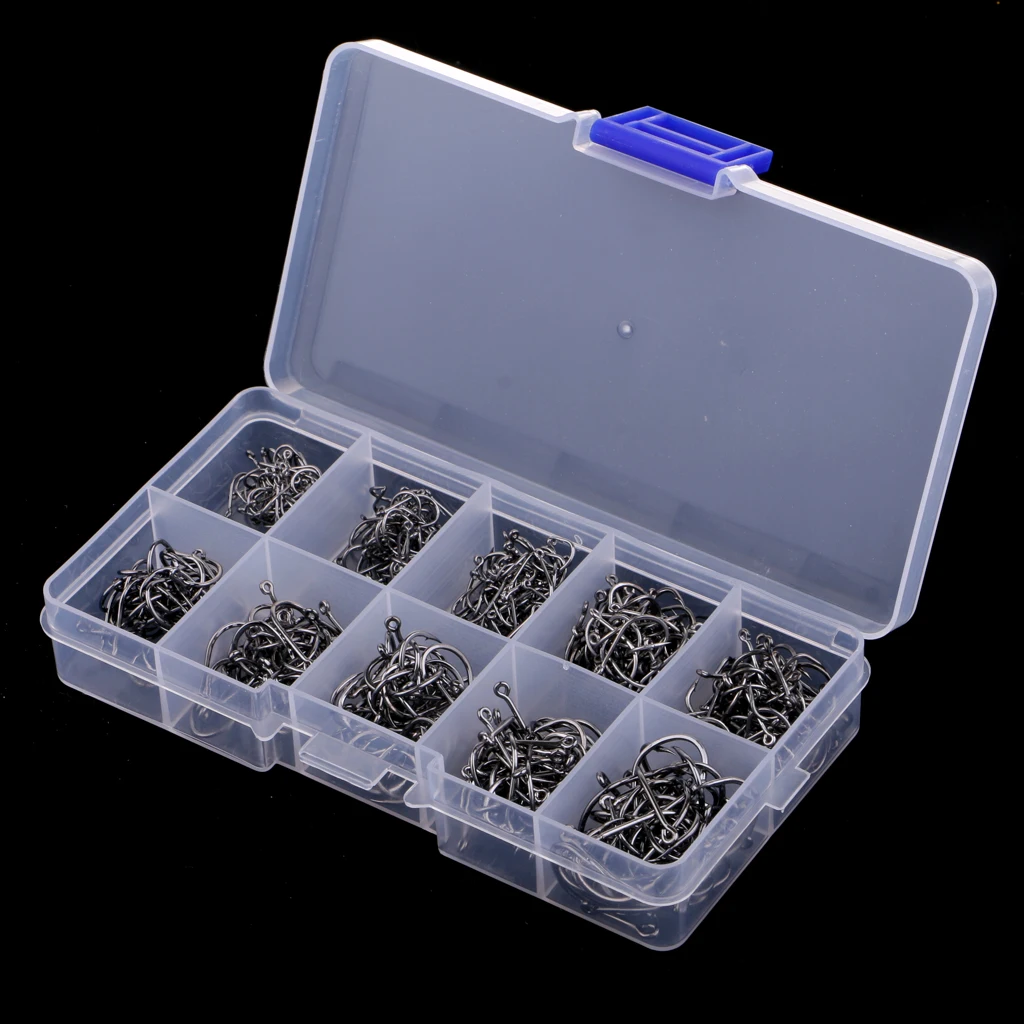 500pcs 2019 NEW Saltwater Sea Fishing Hook Octopus Circle Hooks 3#-12#