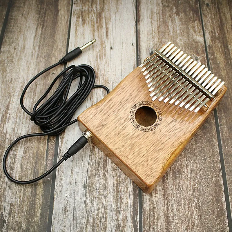17 ключ калимба Африканский красное дерево палец пианино Sanza Mbira Calimba играть с гитарой деревянные музыкальные инструменты