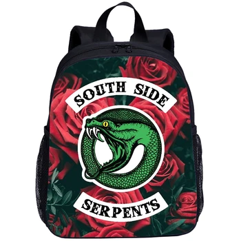 

Mini Backpacks Kids Boys Girls Cool Riverdale Letter 3D Printing School Bag 13Inch Bookbag Kindergarten Satchel Mochila Escolar