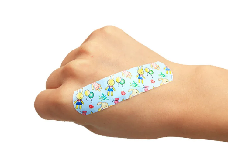 100PC Kids Cartoon Bandage  Wound Plaster First Aid Hemostasis Band Aid Waterproof  Emergency Kit for Kids