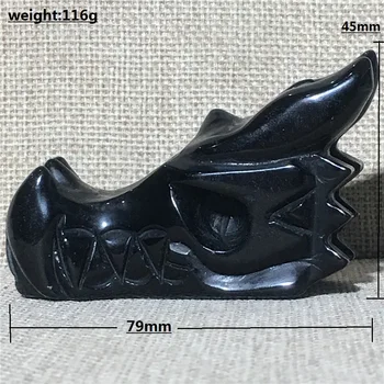 

natural obsidian quartz crystal specimen Home furnishing decoration stone and crystal Reiki healing dragon